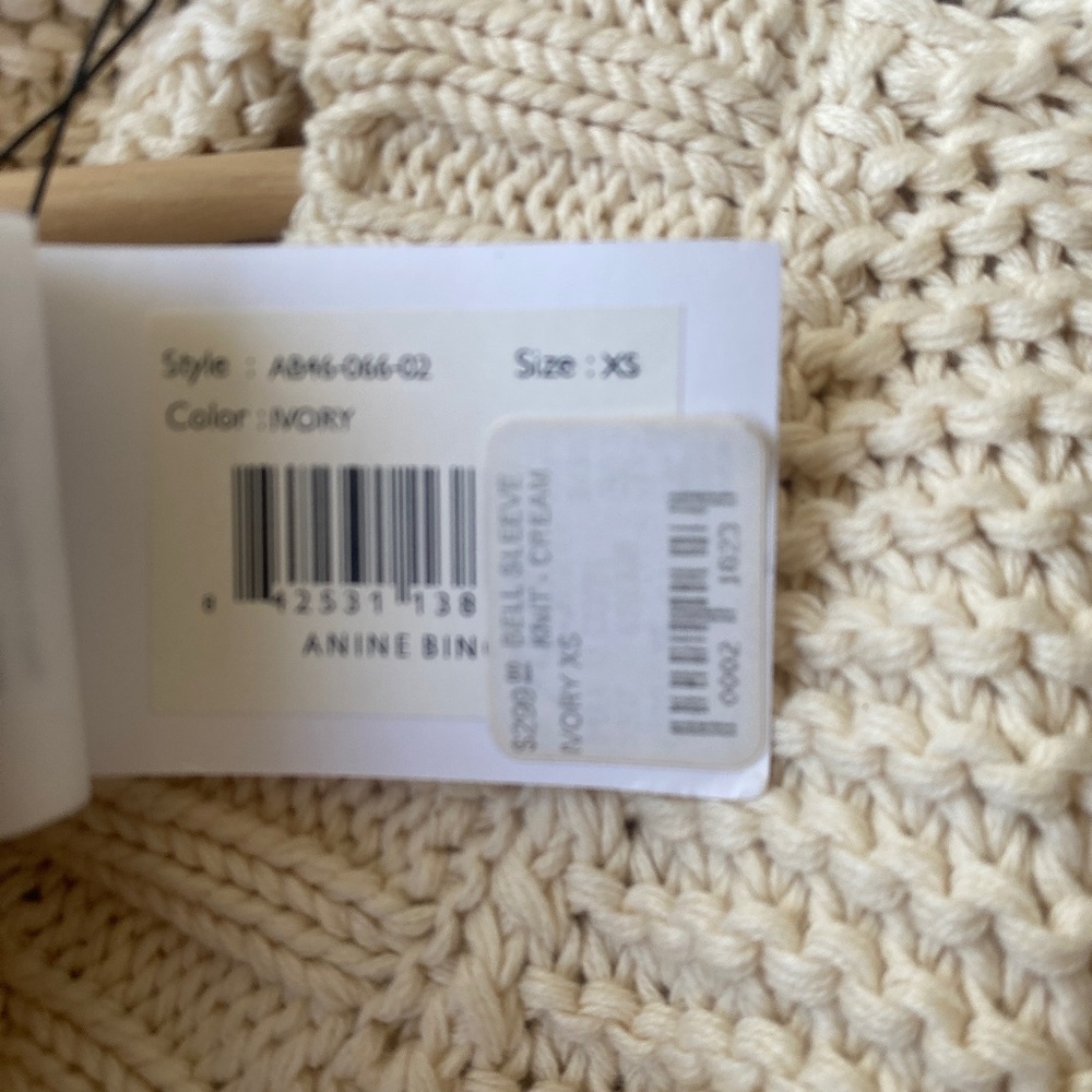 NWT Anine Bing XS Bell Sleeve Knit Sweater - Picture 10 of 12
